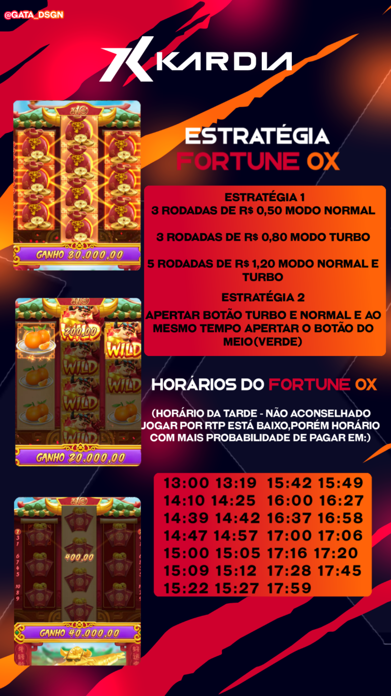 FORTUNE OX HORÁRIO DA TARDE